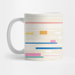 Morse Code Pastel Pattern Mug